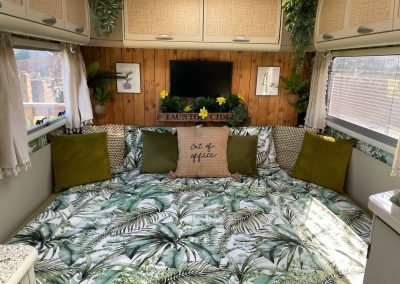 inside the lorry bedroom accommodation